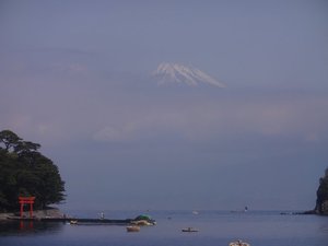 今日の富士山（西伊豆戸田港から）