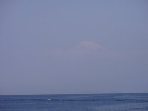 今日の富士山（西伊豆戸田港から）