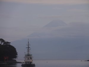 今日の富士山（西伊豆戸田港から）