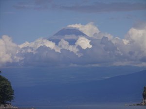 西伊豆戸田からの　今日の富士山（戸田港）