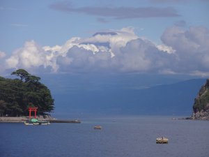 西伊豆戸田からの　今日の富士山（戸田港）