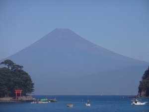 西伊豆戸田港からの今日の富士山