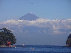 西伊豆戸田からの今日の富士山