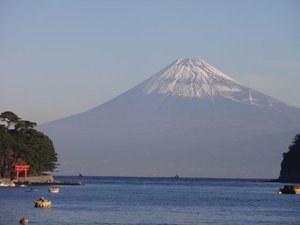 西伊豆戸田からの今日の富士山