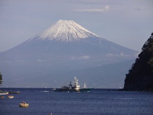 西伊豆戸田からの今日の富士山
