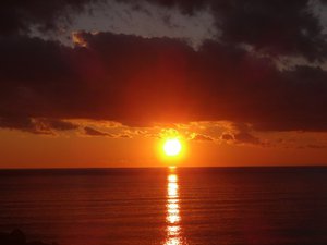 西伊豆戸田　御浜岬の夕日
