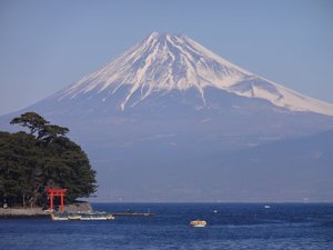 西伊豆戸田からの今日の富士山