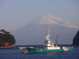 西伊豆戸田からの今日の富士山