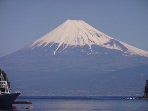 西伊豆戸田からの今日の富士山