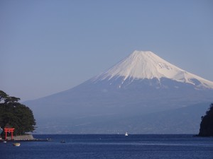 西伊豆戸田からの今日の富士山