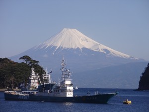 西伊豆戸田からの今日の富士山