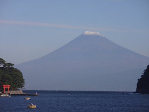 西伊豆戸田港からの今日の富士山