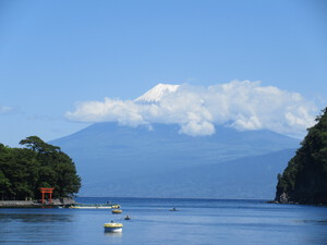 今日の富士山（戸田港〉