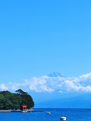 今日の富士山(戸田港より)