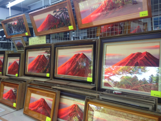 絵画立体赤富士