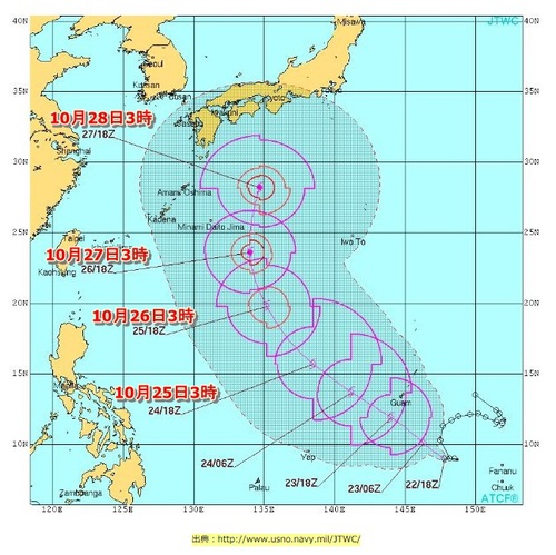 えっ今週末は・・・・・〇〇号なの？