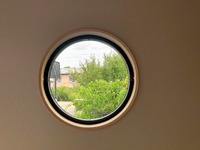 丸窓がアクセントの沼津市M様邸、見学予約を受付スタート。 2022/07/08 12:32:32