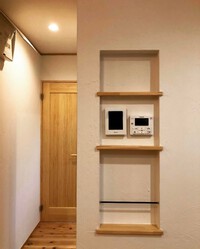 室内を広く使えてアクセントにも！ニッチ収納。 2023/03/12 14:53:55