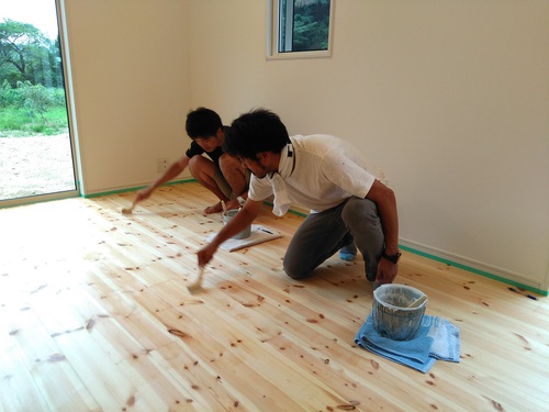 最後に御施主様とＤＩＹ！！