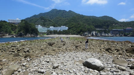 西伊豆（堂ヶ島）三四郎島、トンボロ現象