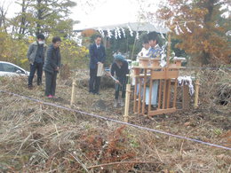 伊豆高原MO邸の地鎮祭に行ってきた