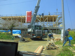 下田市爪木崎S邸は上棟しました
