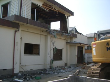 韮山T邸解体始まる