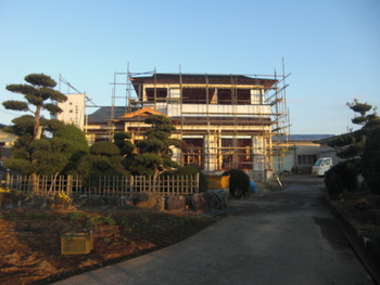 韮山長崎のT邸は外部まとまる