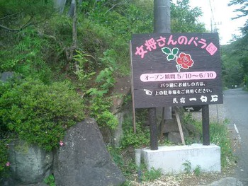 反射炉上の一句石薔薇苑にて