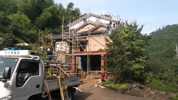 一句石C邸は２部工事に入る