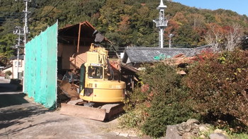 修善寺N邸は解体工事に