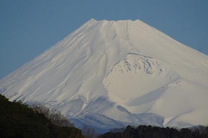 久々の富士山雪化粧
