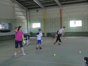 夏休み親子でレッスン