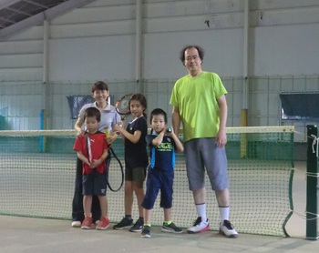夏休み親子貸切テニス