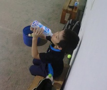 夏休み親子貸切テニス