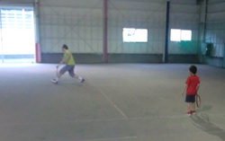 夏休み親子貸切テニス