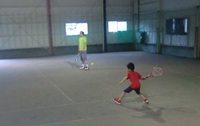 夏休み親子貸切テニス