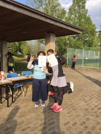 テニス大会の結果