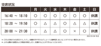 2020年度 ９月空席状況について 2020/09/05 18:10:28
