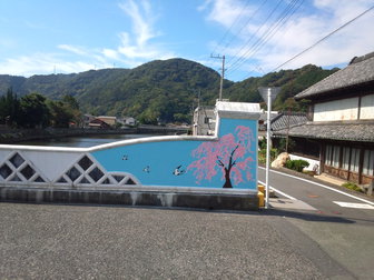 漆喰鏝絵の修復作業