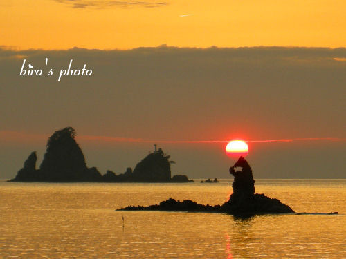 西伊豆町　夕陽