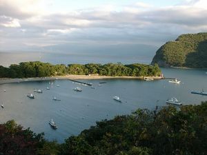 戸田港の遠景