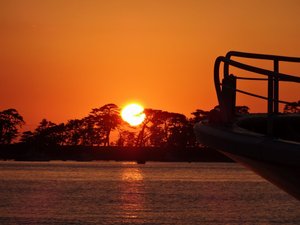 戸田港の夕日