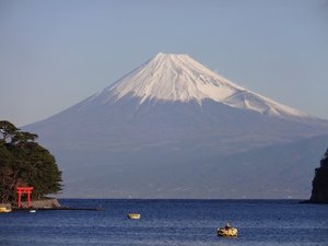 西伊豆戸田からの　今日の富士山