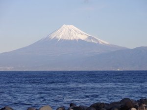 西伊豆戸田からの　今日の富士山