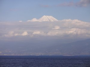 西伊豆戸田からの　今日の富士山