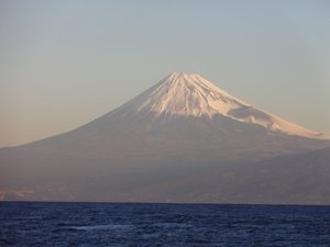 西伊豆戸田からの　今日の富士山（戸田港）