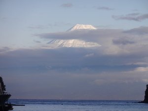 西伊豆戸田からの　今日の富士山