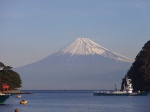 西伊豆戸田からの　今日の富士山
