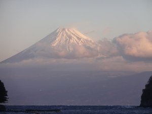 今日の富士山（西伊豆戸田港）